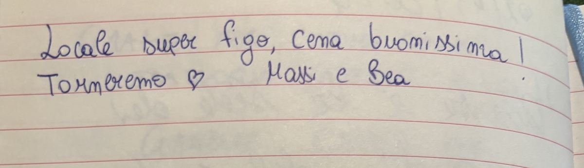 Pagina del libro delle firme del Citto