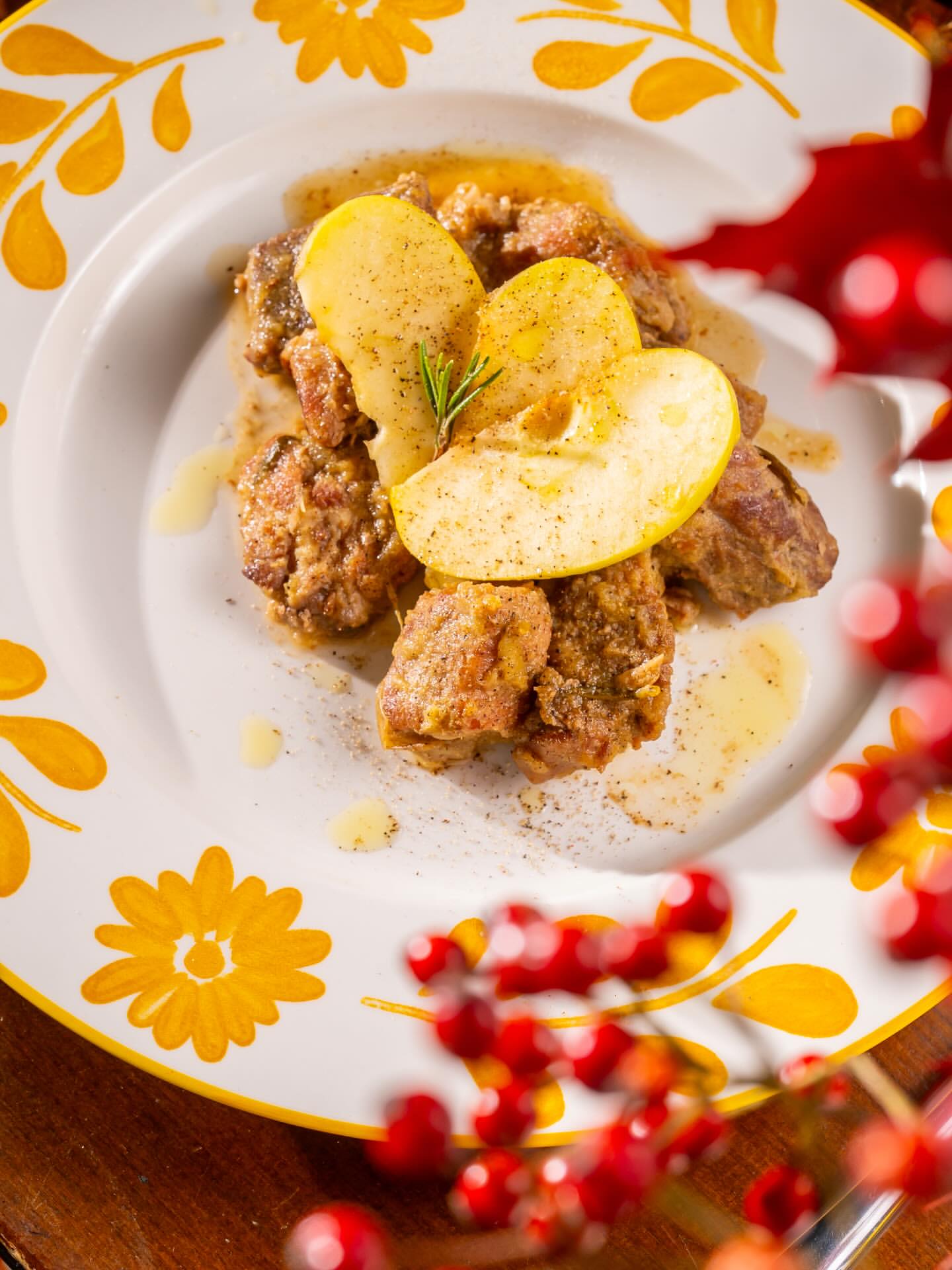 Spezzatino di maiale con mele